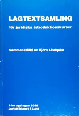 Lagtextsamling för juridiska introduktionskurser
