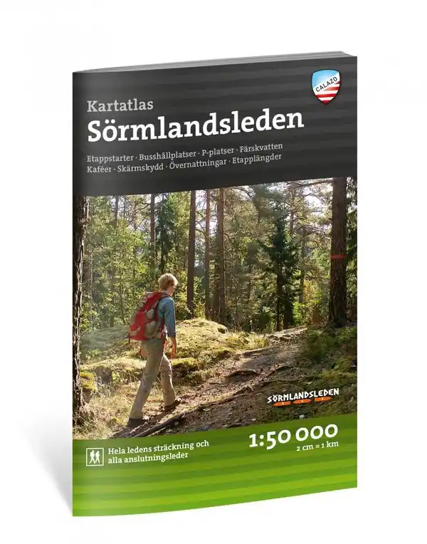 Kartatlas Sörmlandsleden 1:50 000
